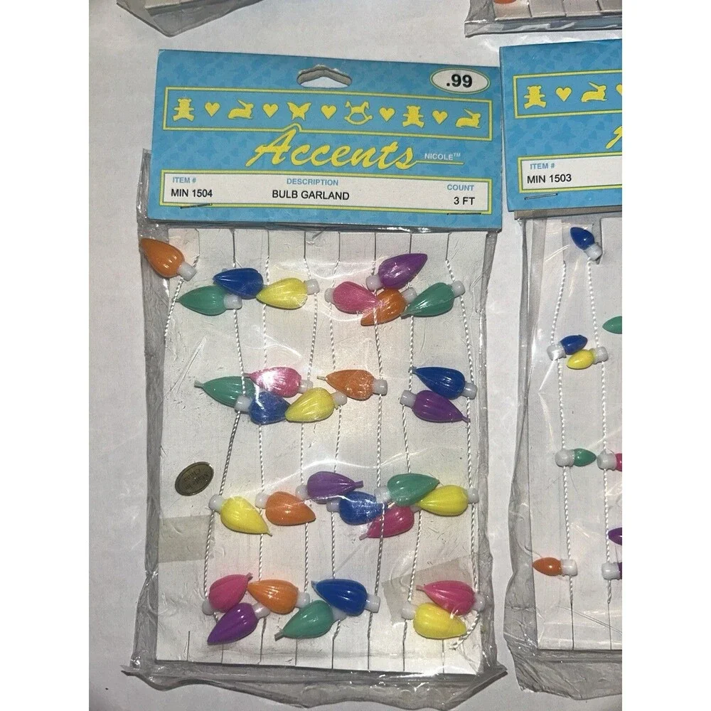 Mini Christmas Light Garland 6 Package Lot